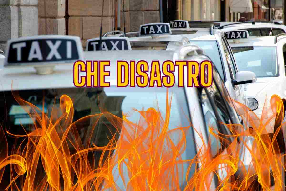 I vandali danno fuoco al taxi: shock in strada, episodio da brividi